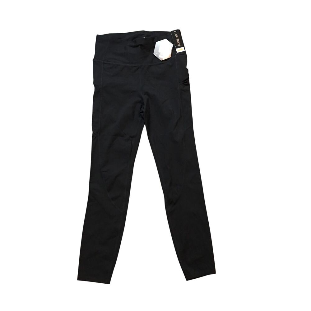 NWT Avia Flex Tech Leggings Small Black High Rise Pocket Stretch Yoga Pants